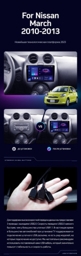 Штатная магнитола Teyes CC3 6/128 Nissan March K13 (2010-2013)