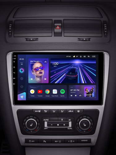 Штатная магнитола Teyes CC3 4/64 Skoda Octavia 2 A5 (2008-2013) Серая