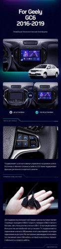 Штатная магнитола Teyes CC3 6/128 Geely GC6 (2016-2019)