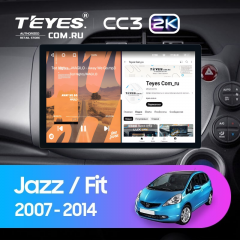 Штатная магнитола Teyes CC3 2K 4/32 Honda Fit GE GP GE (2007-2014) Правый руль (11")