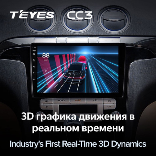 Штатная магнитола Teyes CC3 4/64 Ford S-MAX 1 (2006-2015) F1