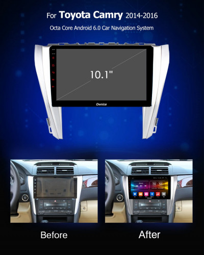 Штатная магнитола Carmedia OL-1608-Q Toyota Camry 2014+ (V55)