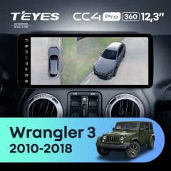 Штатная магнитола Teyes CC4 Pro 12.3" 360 12/256 Jeep Wrangler 3 JK (2010-2018)