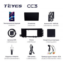 Штатная магнитола Teyes CC3 4/64 Hyundai Creta 2 IX25 2024