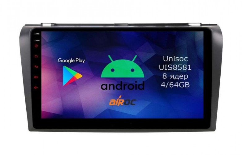 Штатная магнитола Airoc RM-2413 Mazda 3 2004-2009