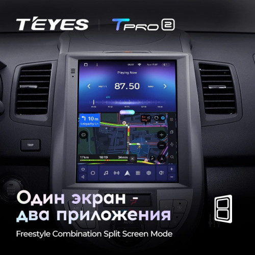 Штатная магнитола Tesla style Teyes TPRO 2 4/32 Kia Soul 1 AM (2008-2014)