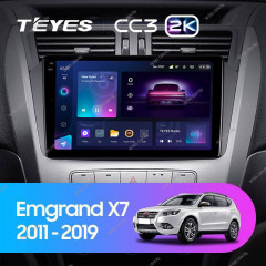 Штатная магнитола Teyes CC3 2K 4/32 Geely Emgrand X7 1 GX7 EX7 (2011-2019)