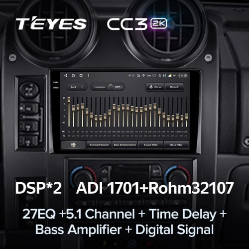 Штатная магнитола Teyes CC3 2K 4/32 Hummer H2 E85 (2002-2007)