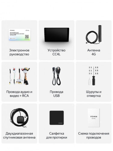 Штатная магнитола Teyes CC4L 4/64 Jeep Grand Cherokee 3 WK (2004-2007) F1