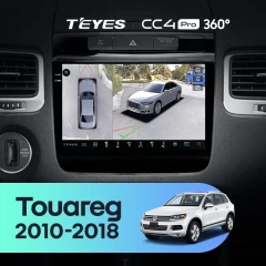 Штатная магнитола Teyes CC4 Pro 360 8/128 Volkswagen Touareg FL NF (2010-2018) Тип-B