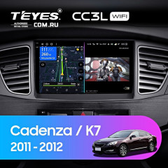 Штатная магнитола Teyes CC3L WiFi 2/32 Kia Cadenza K7 (2011-2012)