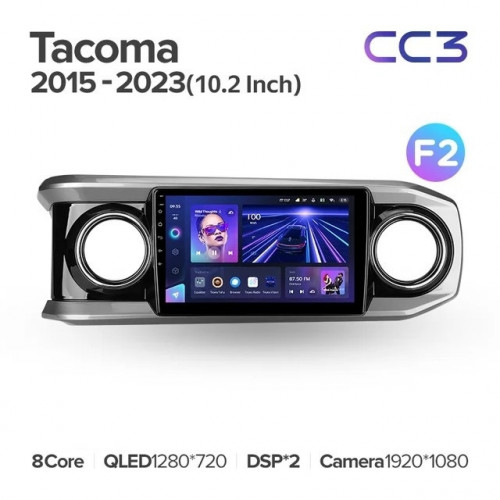Штатная магнитола Teyes CC3 6/128 Toyota Tacoma N300 (2015-2023) F2