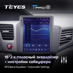 Штатная магнитола Tesla style Teyes TPRO 2 4/32 Honda Civic 9 FB FK FD (2011-2015)