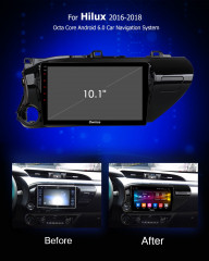 Штатная магнитола Carmedia OL-1686-Q Toyota Hilux 2015+