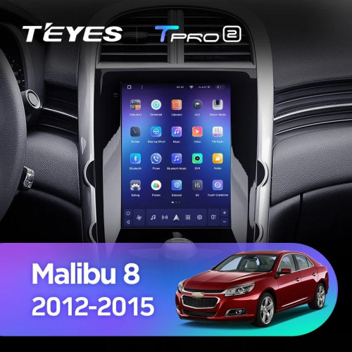 Штатная магнитола Tesla style Teyes TPRO 2 4/32 Chevrolet Malibu 8 (2012-2015) F1