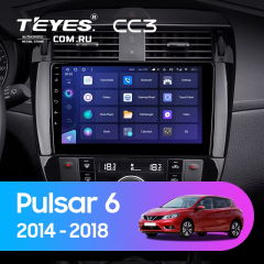 Штатная магнитола Teyes CC3 6/128 Nissan Pulsar 6 NB17 (2014-2018)