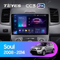 Штатная магнитола Teyes CC3 2K 360 6/128 Kia Soul 1 (2008-2014)