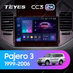 Штатная магнитола Teyes CC3 2K 4/32 Mitsubishi Pajero 3 V70 V60 (1999-2006)