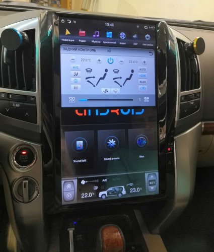 Штатная магнитола Tesla Carmedia ZF-1816H-DSP Toyota Land Cruiser 200 2007-2015 (максималка)