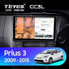 Штатная магнитола Teyes CC3L 4/64 Toyota Prius 3 XW30 (2009-2015) F2 Правый руль