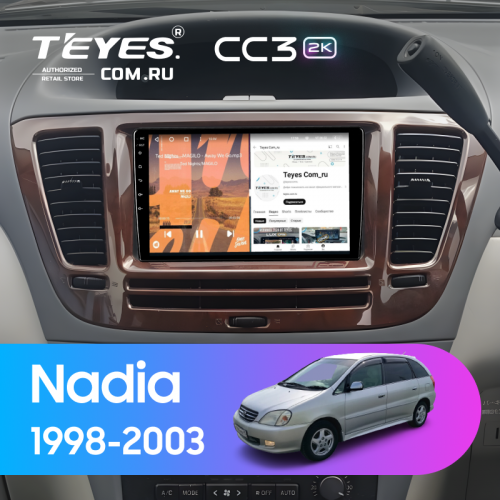 Штатная магнитола Teyes CC3 2K 360 6/128 Toyota Nadia (1998-2003)