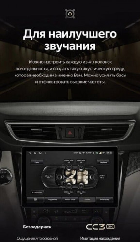 Штатная магнитола Teyes CC3 2K 6/128 Nissan X-Trail 3 T32 (2013-2022) F2 Тип-AВ (13")