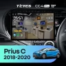Штатная магнитола Teyes CC4 Pro 12/256 Toyota Prius C (2018-2020) Правый руль (13")
