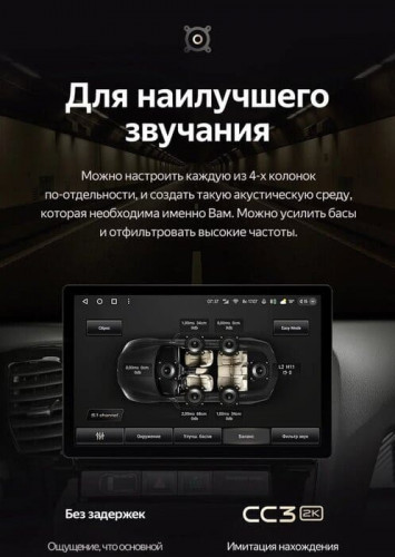 Штатная магнитола Teyes CC3 2K 4/64 Toyota Land Cruiser Prado 150 (2017-2021) (13")
