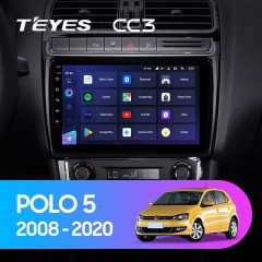 Штатная магнитола Teyes CC3 6/128 Volkswagen Polo 5 (2008-2020)
