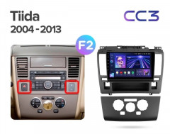 Штатная магнитола Teyes CC3 4/64 Nissan Tiida C11 (2004-2013) F2