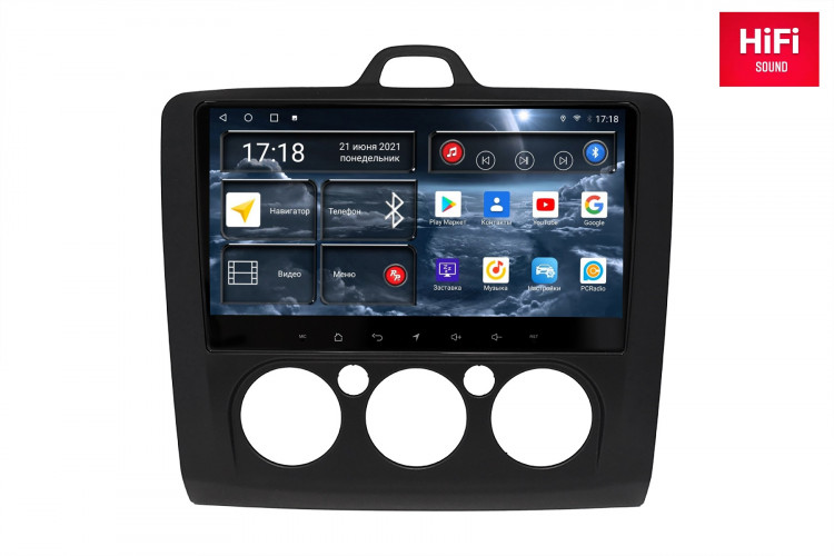 Штатная магнитола Redpower 75137B Ford Focus 2-поколение с кондиционером (08.2004-06.2011) (чёрная)