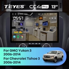 Штатная магнитола Teyes CC4 Pro 12/256 Chevrolet Tahoe (2006-2014) (13") (Черная)