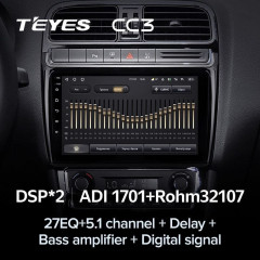 Штатная магнитола Teyes CC3 4/64 Volkswagen Polo 5 (2008-2020)