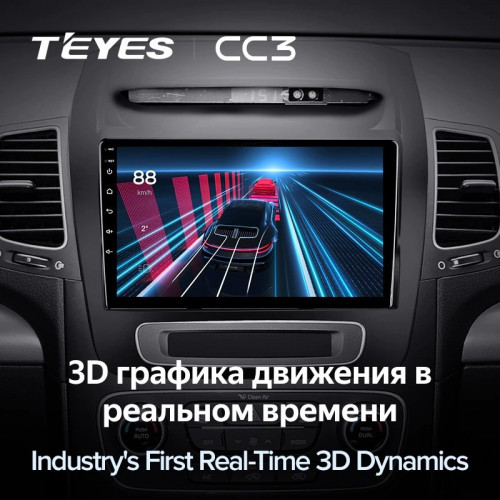 Штатная магнитола Teyes CC3 6/128 Kia Sorento 2 II XM (2012-2021) F3