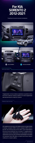 Штатная магнитола Teyes CC3 6/128 Kia Sorento 2 II XM (2012-2021) F3