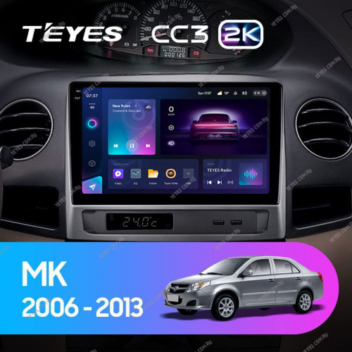 Штатная магнитола Teyes CC3 2K 4/32 Geely MK 1 (2006-2013)