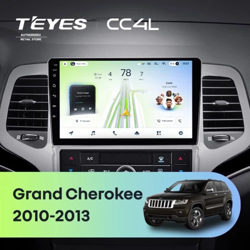 Штатная магнитола Teyes CC4L 4/64 Jeep Grand Cherokee WK2 (2010-2013)