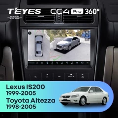 Штатная магнитола Teyes CC4 Pro 360 12/256 Lexus IS200 XE10 (1999-2005)