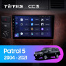 Штатная магнитола Teyes CC3 6/128 Nissan Patrol V 5 Y61 (2004-2021) F3
