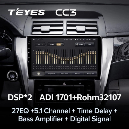 Штатная магнитола Teyes CC3 6/128 Toyota Camry 7 XV 50 55 (2014-2017)