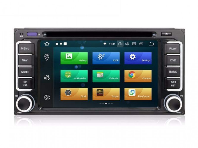 Штатная магнитола Carmedia MKD-T610-P6-8 Toyota Highlander (2000-2007) без штатной навигации