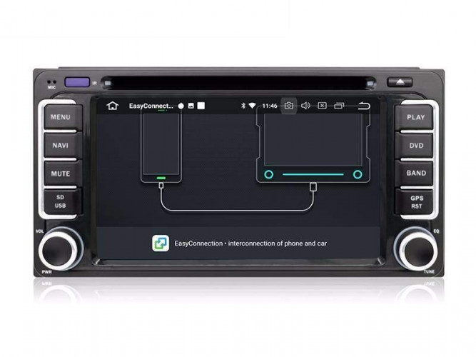 Штатная магнитола Carmedia MKD-T610-P6-8 Toyota Highlander (2000-2007) без штатной навигации