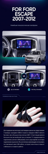 Штатная магнитола Teyes CC3 6/128 Ford Escape (2007-2012)