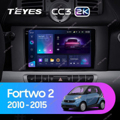 Штатная магнитола Teyes CC3 2K 360 6/128 Mercedes-Benz Smart Fortwo 2 (2010-2015) F1