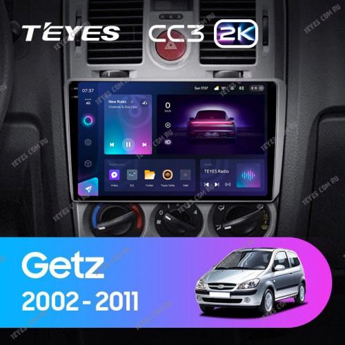 Штатная магнитола Teyes CC3 2K 360 6/128 Hyundai Getz (2002-2011) F2