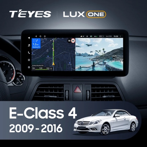 Штатная магнитола Teyes LUX ONE 360 6/128 Mercedes-Benz E-Class 4 W212 S207 A207 S212 C207 (NTG 4.0) (2009-2016) Universal