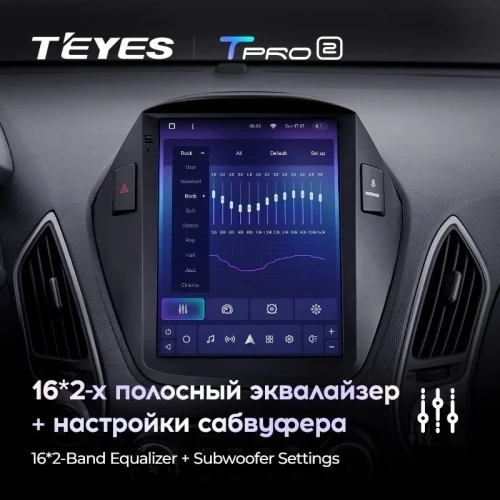 Штатная магнитола Tesla style Teyes TPRO 2 6/128 Hyundai IX35 (2009-2015) F2 Тип-AB