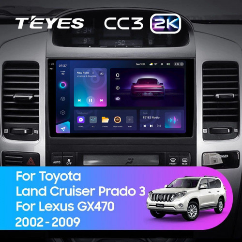 Штатная магнитола Teyes CC3 2K 6/128 Lexus GX470 (2002-2009) F1 Тип-B