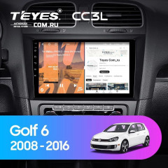Штатная магнитола Teyes CC3L 4/64 Volkswagen Golf 6 (2008-2016)