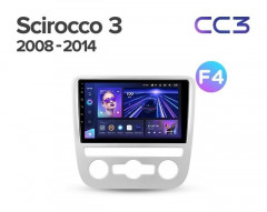 Штатная магнитола Teyes CC3 6/128 Volkswagen Scirocco 3 (2008-2014) F4 (Серая)